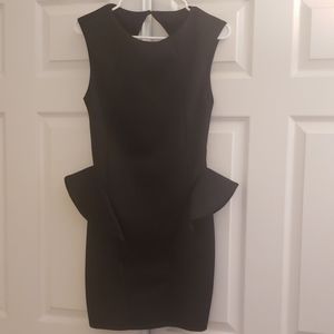 Arden B Black Peplum Dress